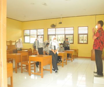 SMAN 1 Dukuhwaru Gelar Simulasi PTM Terbatas
